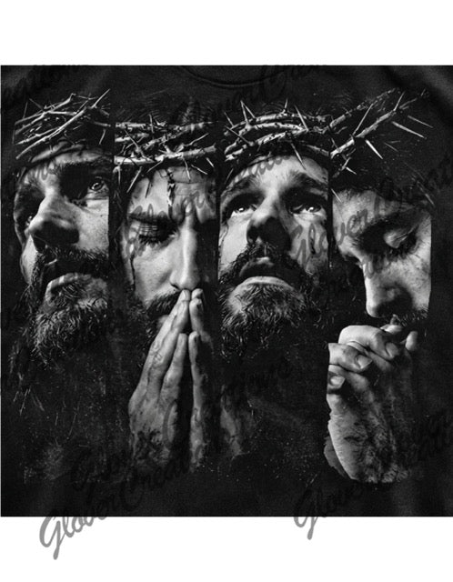 Jesus Collage  Direct to Film Ready to Press Heat Transfers