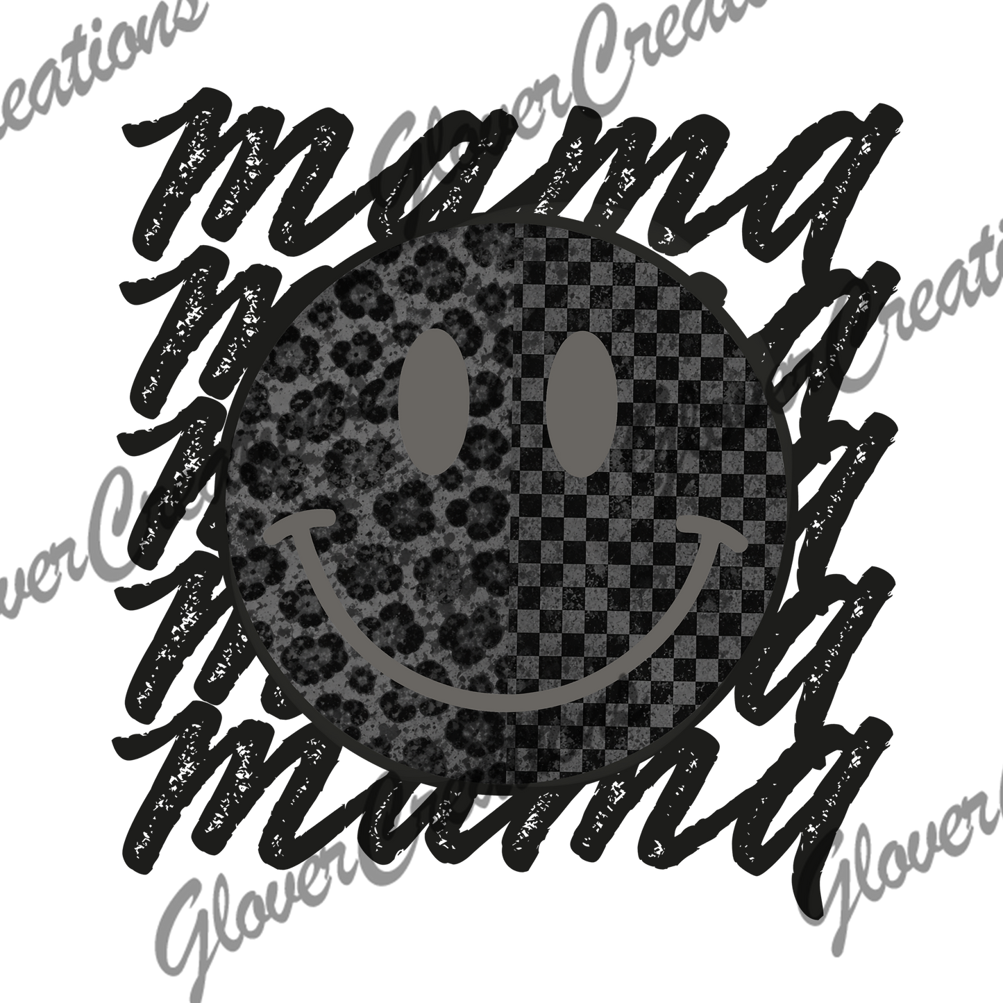 Smiley Mama Direct to Film Ready to Press Heat Transfers
