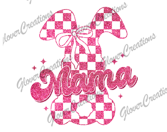 Mama Easter Bunny Direct to Film Ready to Press Heat Transfers
