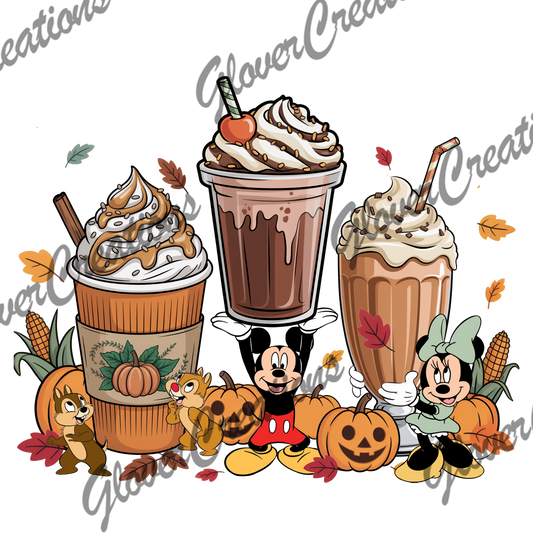 Mickey Cocoa Direct to Film Ready to Press Heat Transfers