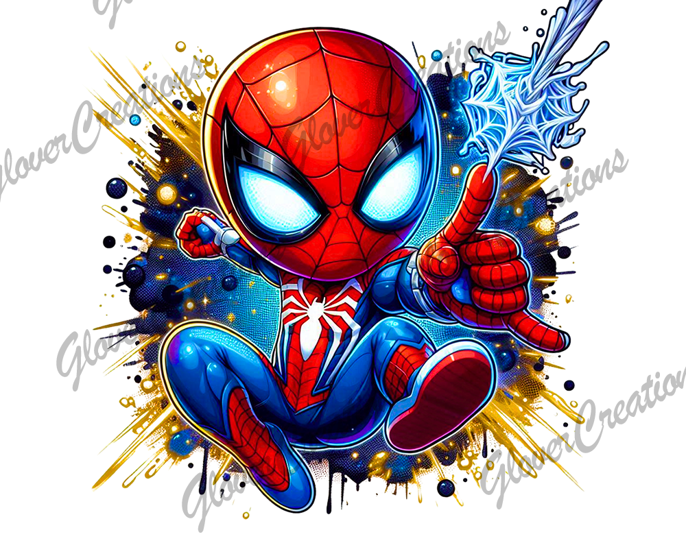 Mini Super Hero Direct to Film Ready to Press Heat Transfer