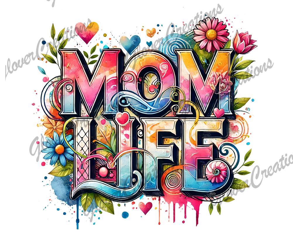 Mom Life Direct to Film Ready to Press Heat Transfers