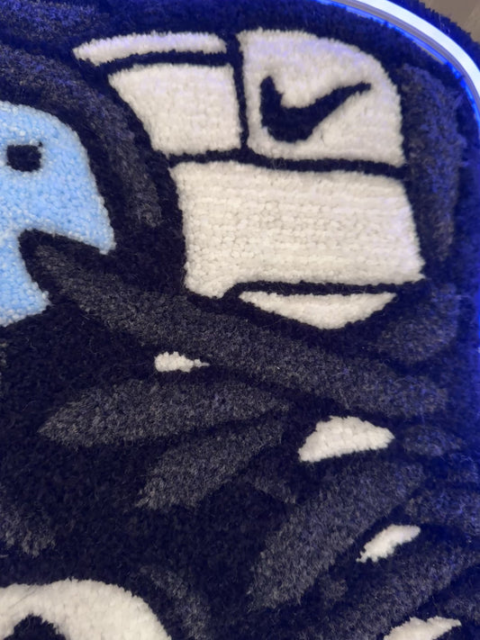 Custom LED Jordan Shoe Rug