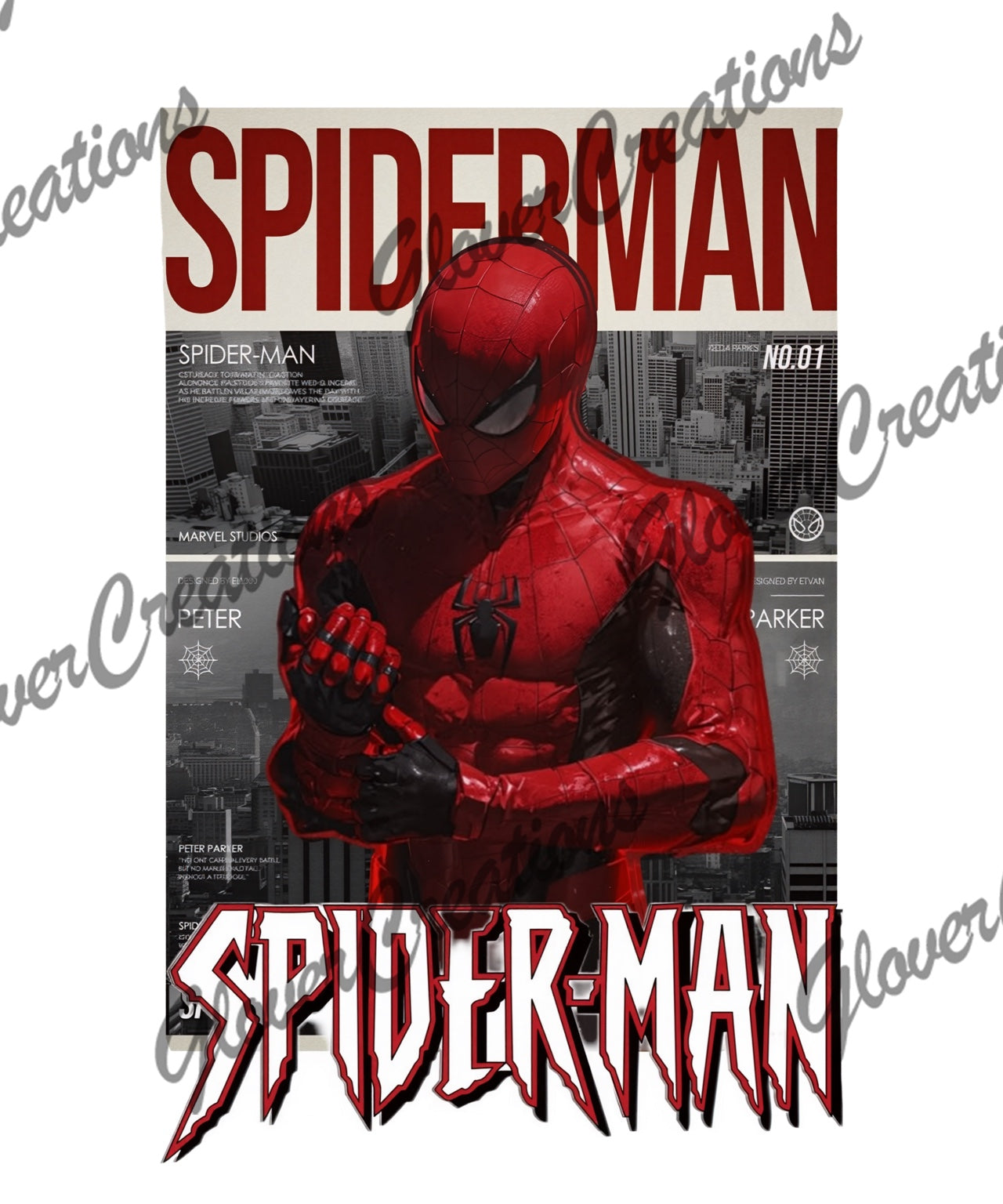 Red web hero city magazine style design