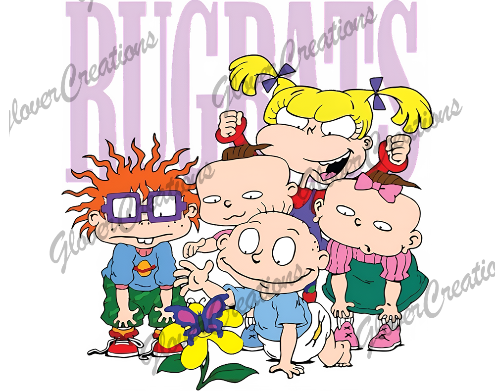 Rugrats Crew Direct to Film Ready to Press Heat Transfers – AlphaLeo