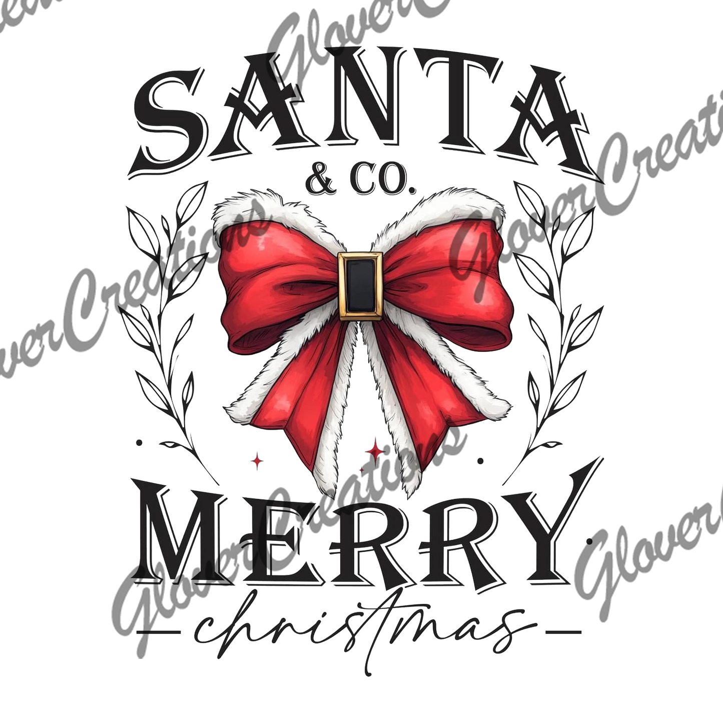 Santa Merry and Co Direct to Film Ready to Press Heat Transfers