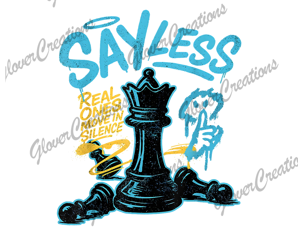 Sayless Chess Direct to Film Ready to Press Heat Transfers