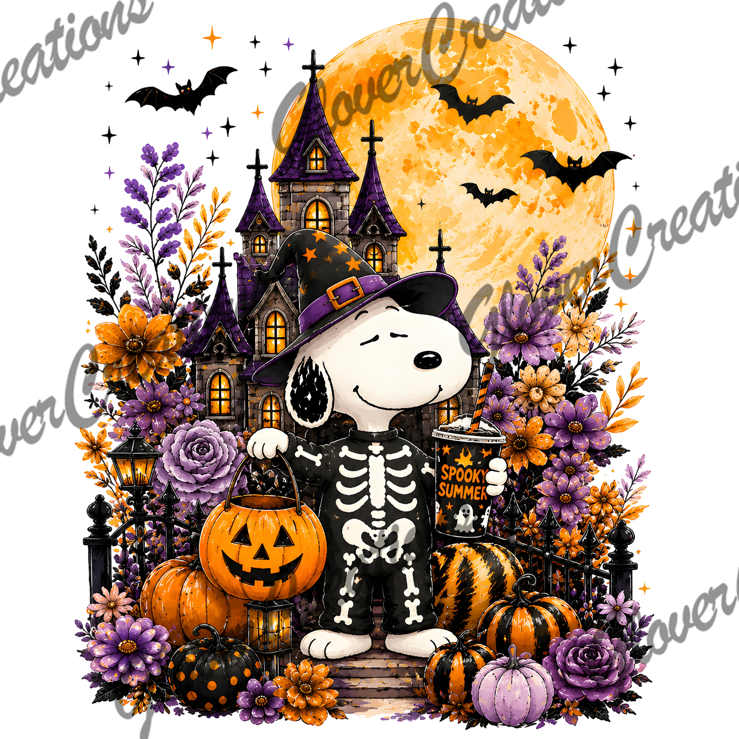 Halloween Doggy Direct to Film Ready to Press Heat Transfers
