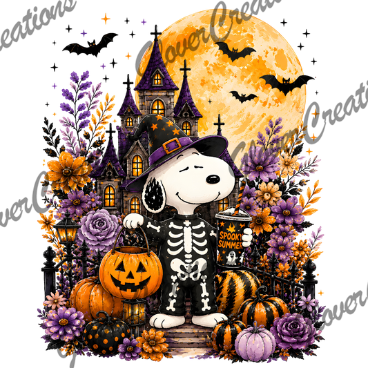Halloween Doggy Direct to Film Ready to Press Heat Transfers