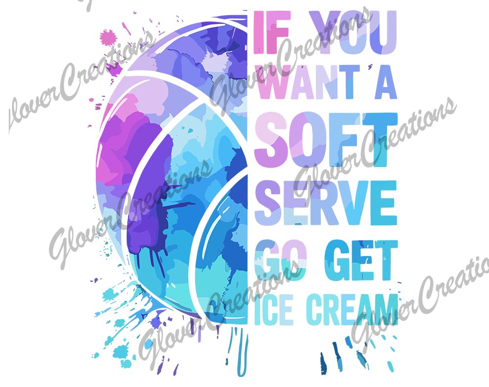 Soft Serve Direct to Film Ready to Press Heat Transfers
