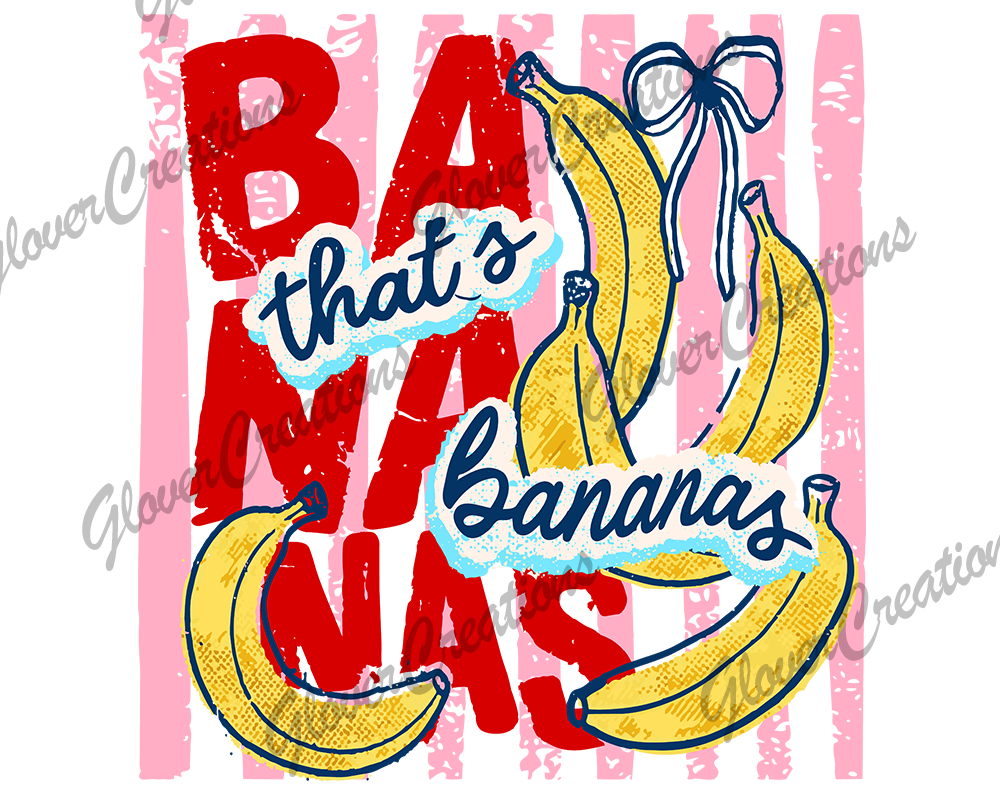 That's Bananas Direct to Film Ready to Press Heat Transfer