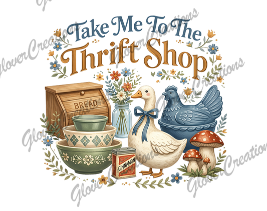 Thrift Store Goose Direct to Film Ready to Press Heat Transfer
