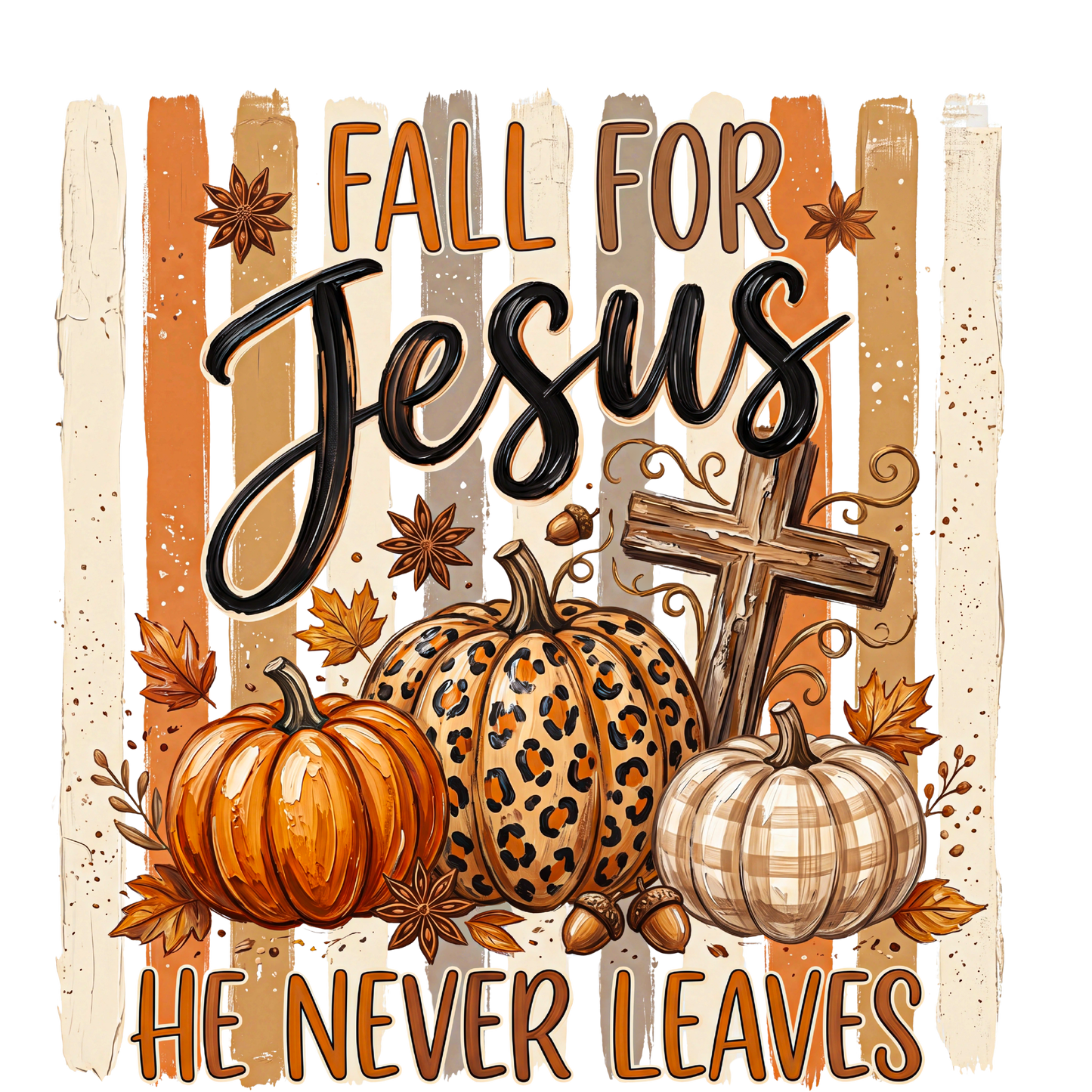 Fall For Jesus Direct to Film Ready to Press Heat Transfers