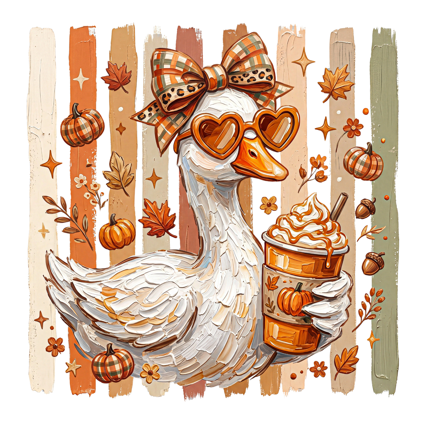 Fall Duck Direct to Film Ready to Press Heat Transfers
