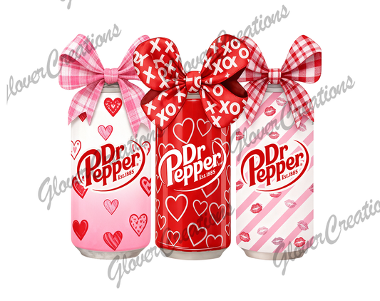 Faux Dr. Pepper Direct to Film Ready to Press Heat Transfers